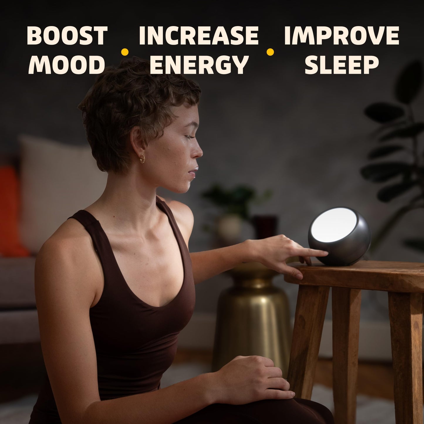 Circadian Optics Light Therapy Lamp - Full Spectrum Sun Lights - Leo (Light Grey)