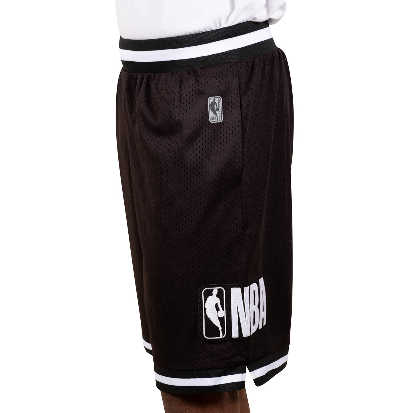 Ultra Game NBA Men's Knit Active Basketball Shorts Black