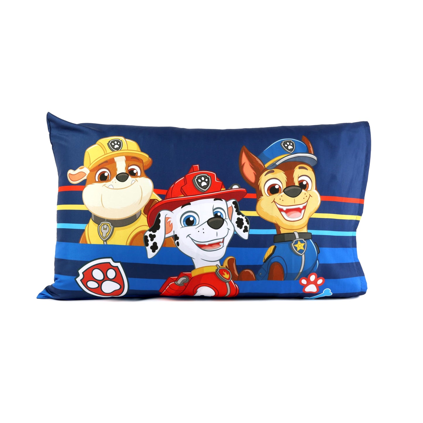 EXPRESSIONS Paw Patrol Toddler Bedding Set (3 Piece Set, Fits Standard Crib Mattress) Includes Microfiber Reversible Comforter, Fitted Sheet, Pillowcase for Kids (Official Paw Patrol Product)