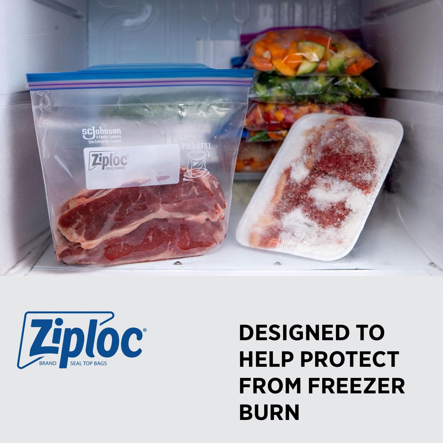 Ziploc PRO Freezer Quart 300ct, Clear (696187)