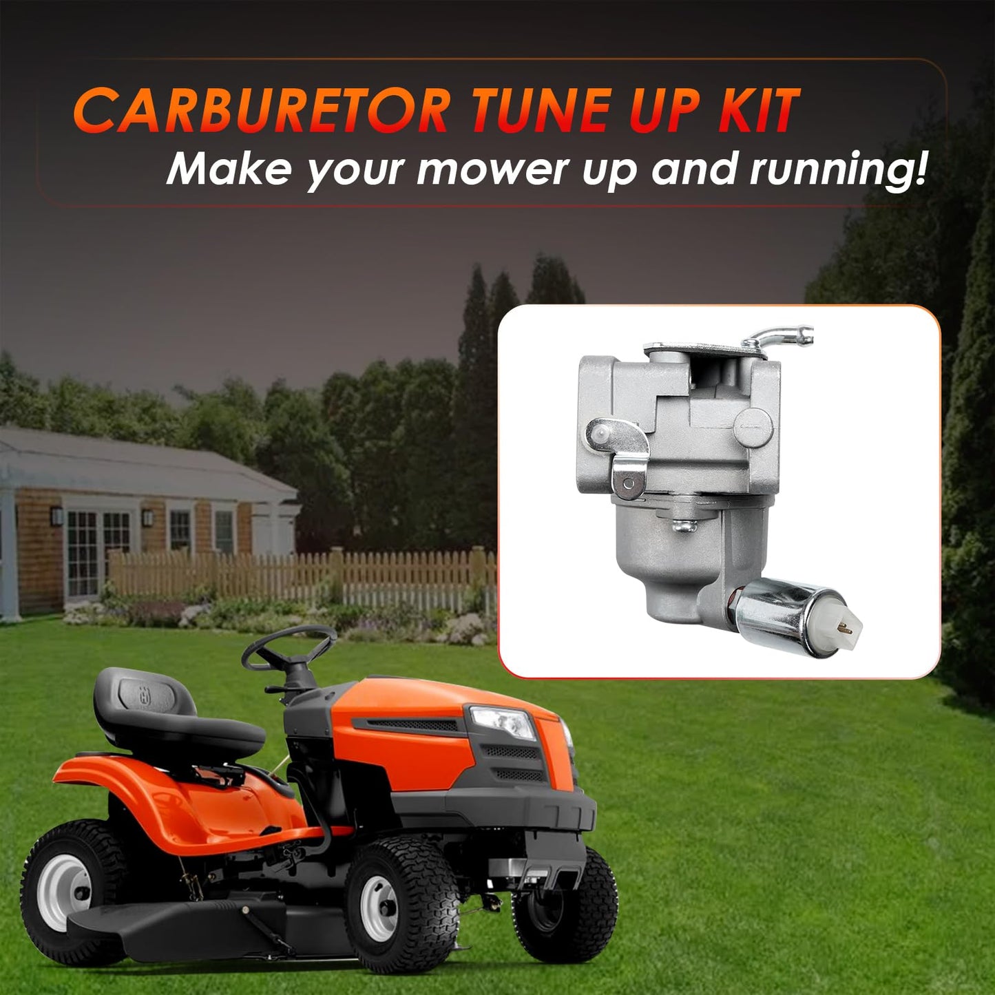 791230 Carburetor, Compatible with 20-25 HP 4 Cycle V-Twin Engine 405777 406777 407777, John Deere MIA10632 LA150 LA130 L120 with Filters, Replaces#: 799230, 699709, 499804