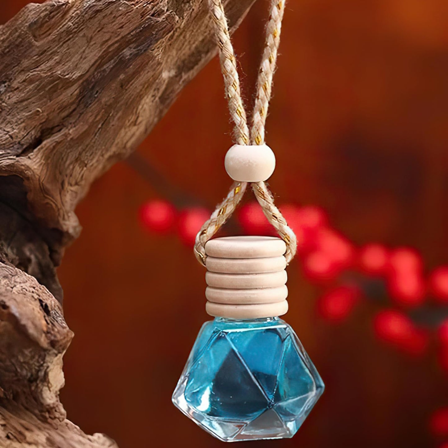 100pcs Hanging Car Air Fresheners, Aroma Diffuser, Glass Car Perfume Bottles, Empty Aromatherapy Scent Fragrance Interior Accessories for Cars, Rvs, Campers, Home, Toilet, Closet, Offices