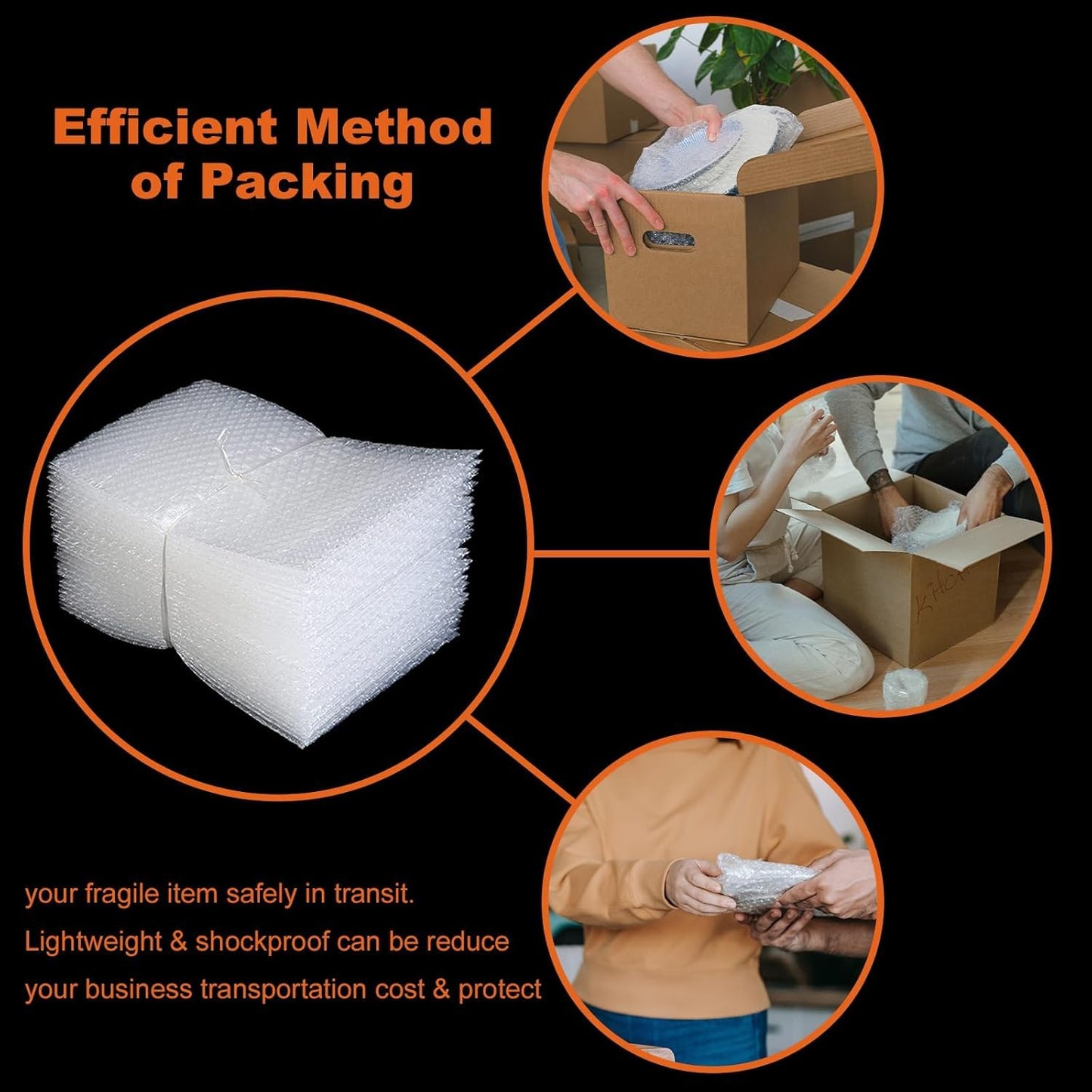 16" x 20" Bubble Pouches Wrap, 25Pcs Double Wall Shockproof Bubble Bags, Clear Bubble Out Bags for Packing, Cushioning Bags for Moving, Shipping and Packing