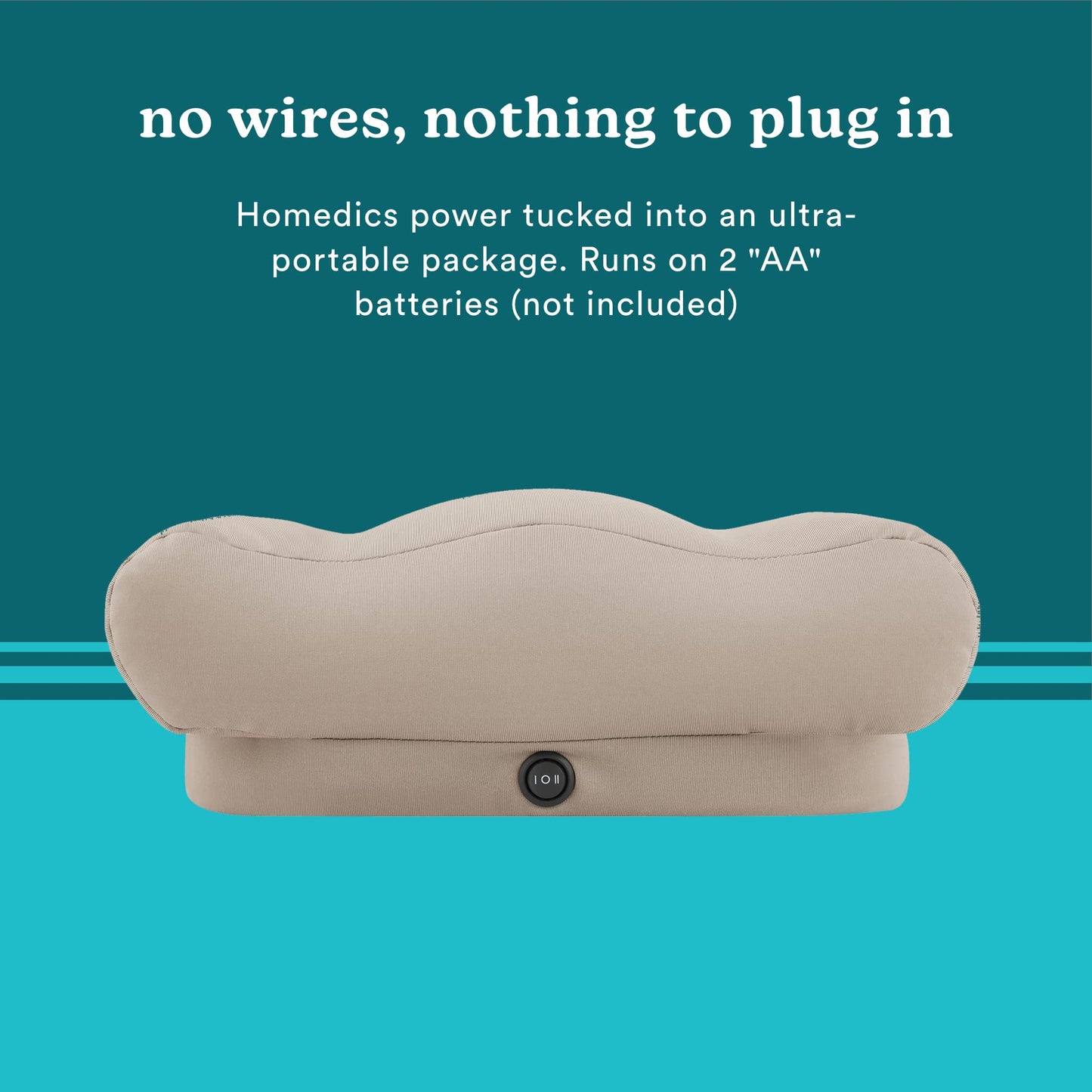 Homedics Comfy Footrest Massager, Soothes Tired Feet and Toes, Invigorating Vibrations, Beanbag-Style Cushion, Soft Pedestal, Total-Foot Relaxation, One-Switch Controls, for Home or Office