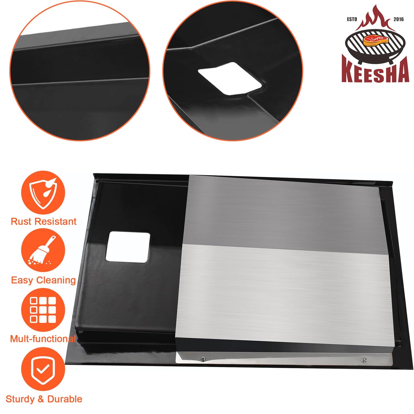 KEESHA 69804 Grease Tray for Weber Spirit 300 Series, Drip Pan for Spirit E310 E320 E330 S310 S320 S330 Grills Made in 2013 and 2014