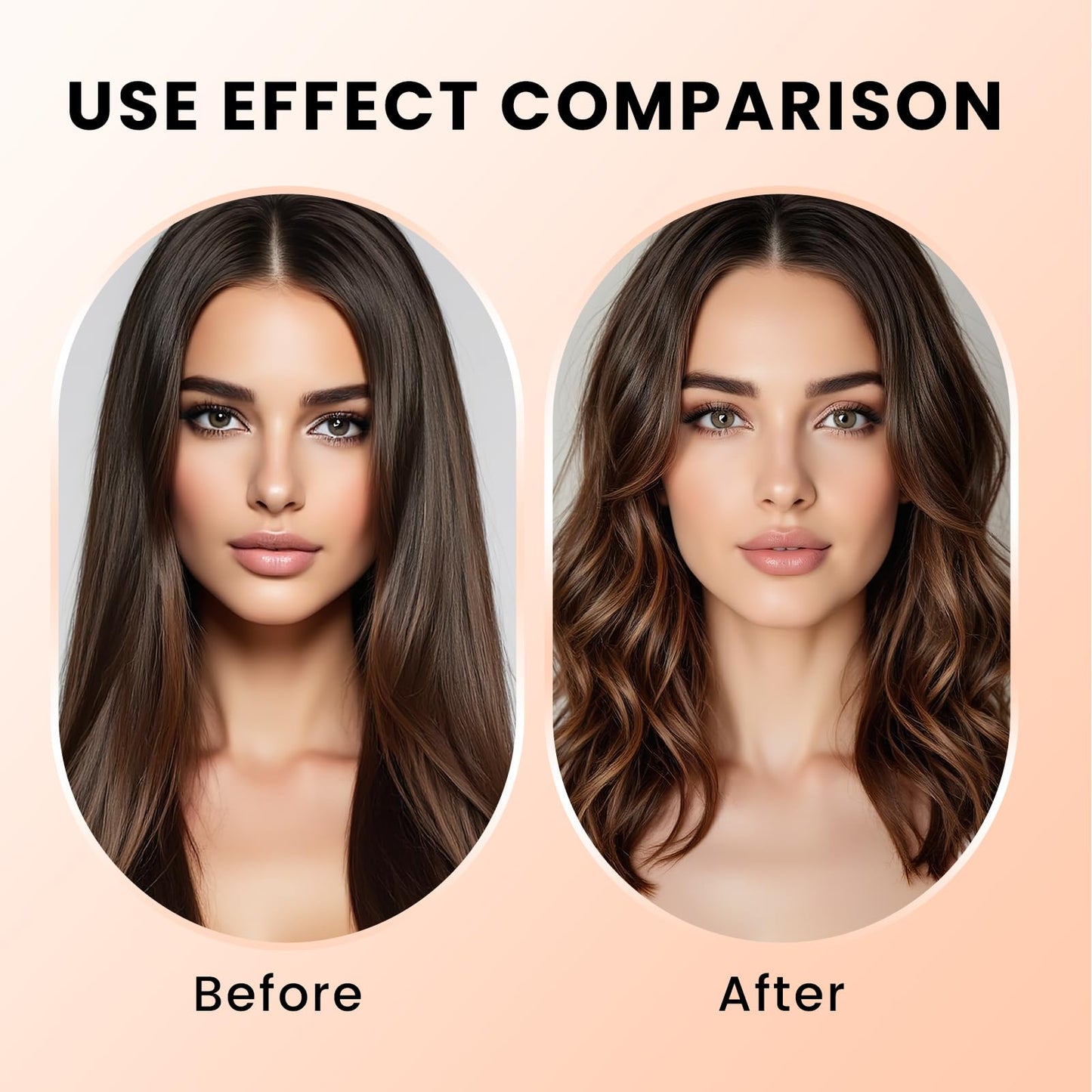 1 Pair Auto-Wrap Hair Curling Barrels Compatible with Shark FlexStyle Air Styling & Drying System, Self-Curling Accessories for Shark HD400 Series Hair Curl Barrels