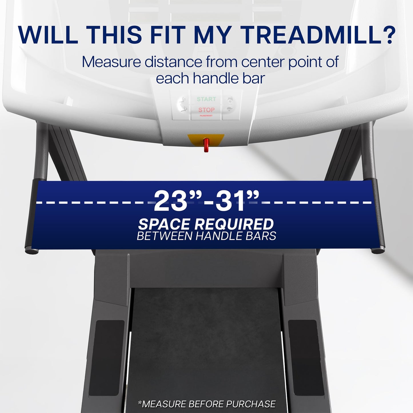 VIVO Universal Treadmill Desk, Ergonomic Platform Designed for Notebooks, Tablets, Laptops, and More, Workstation for Treadmill Handlebars up to 31 inches, Black, Stand-TDML2
