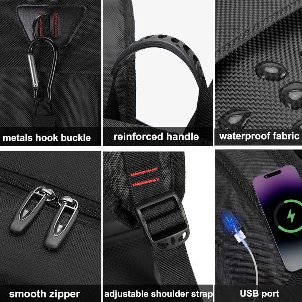 80L Large Travel Backpack with Shoe Compartment,Expandable Business Carry On Backpacks,Laptop Backpack with USB Charging Port (80)