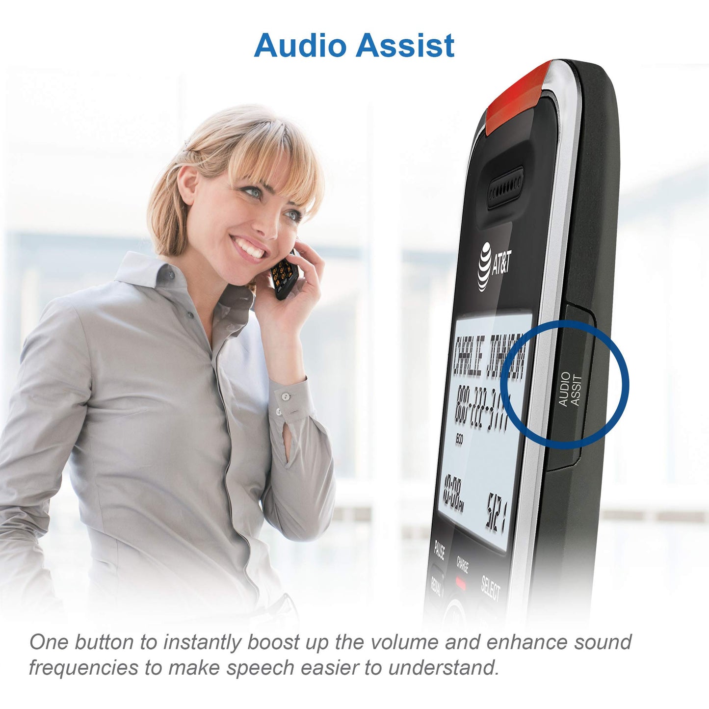 AT&T BL102 DECT 6.0 Cordless Phone for Home with Answering Machine, Call Blocking, Caller ID Announcer, Audio Assist, Intercom, and Unsurpassed Range, (Canadian Version)