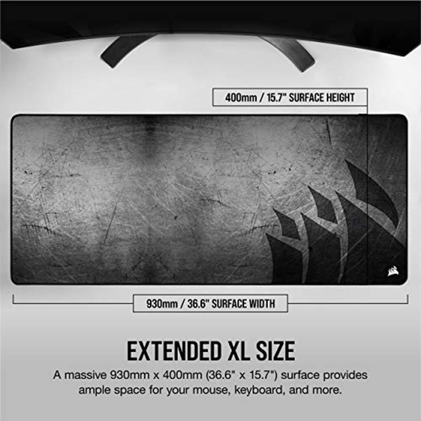 Corsair MM350 PRO Premium Spill-Proof Cloth Gaming Mouse Pad – Extended XL, Multicolor (CH-9413771-WW)