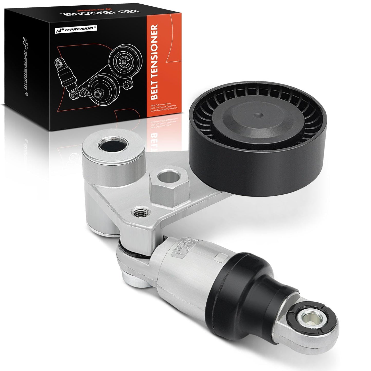 A-Premium Belt Tensioner Assembly with Pulley Compatible with Hyundai Sonata 2006-2010, Santa Fe, Azera, Veracruz, Entourage & Kia Sorento, Sedona, Cadenza, Borrego, K900, Amanti, Replace# 41900436443