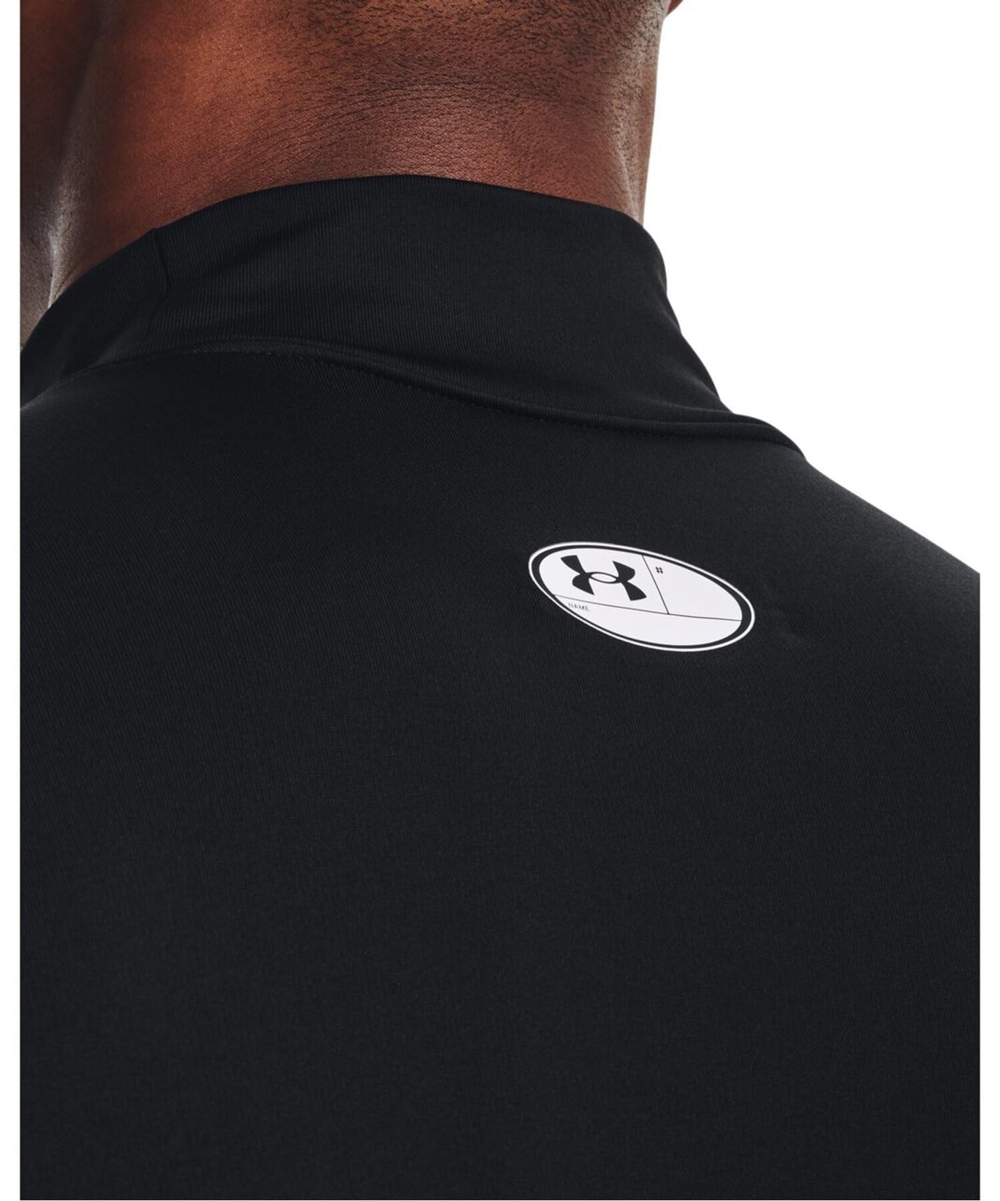 UA CG Armour Comp Mock Black/White