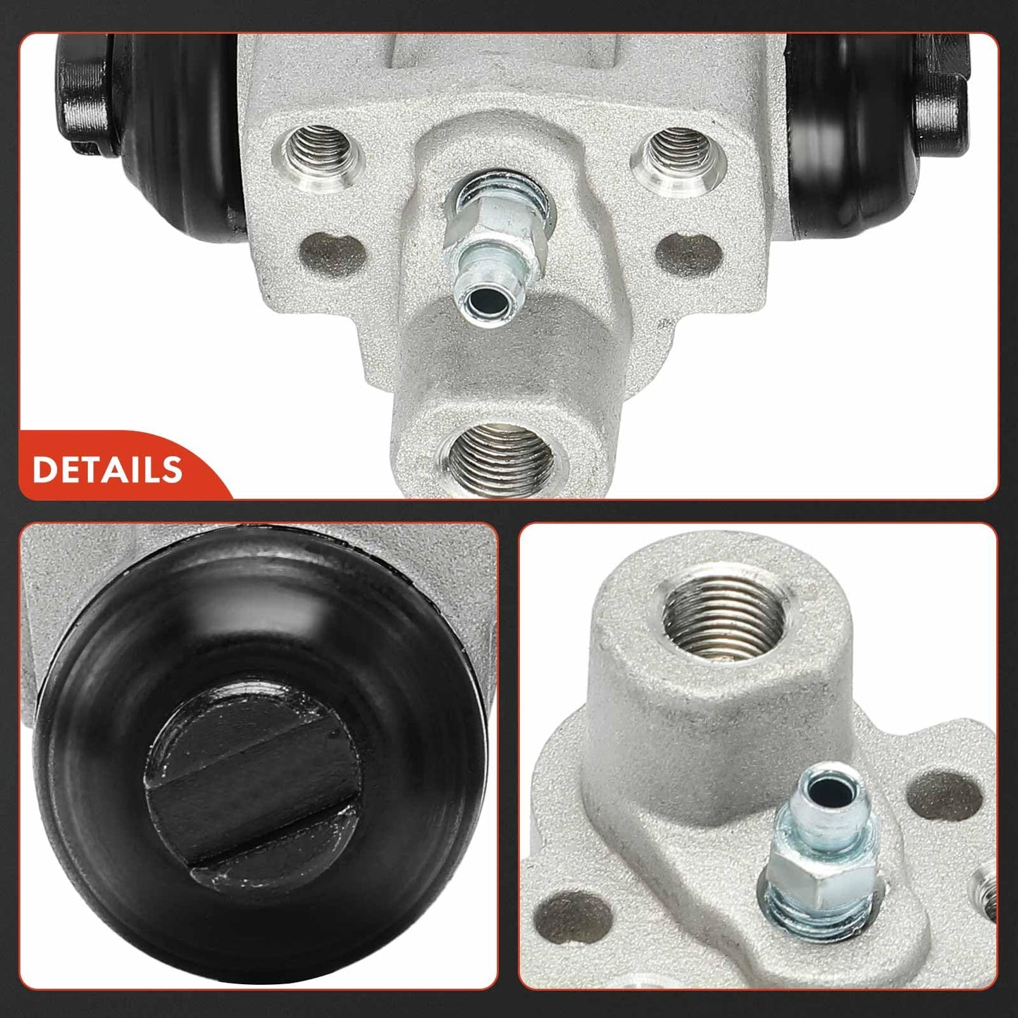 A-Premium Rear Driver and Passenger Drum Brake Wheel Cylinder Compatible with Select Honda Models - Civic 2006-2015, Fit 2009-2019, Insight 2010-2014, 2-PC Set - Replace# 43300SNAA01, 43300T5RA01