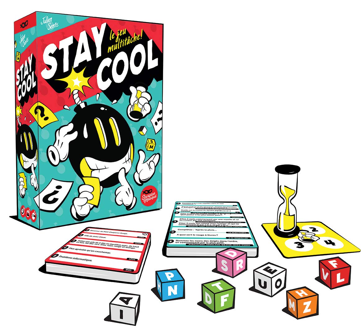 Stay Cool | Version française | Jeu de Société festif Pour ados et adultes | 12 ans et + | 3 à 7 joueurs | 30 Minutes