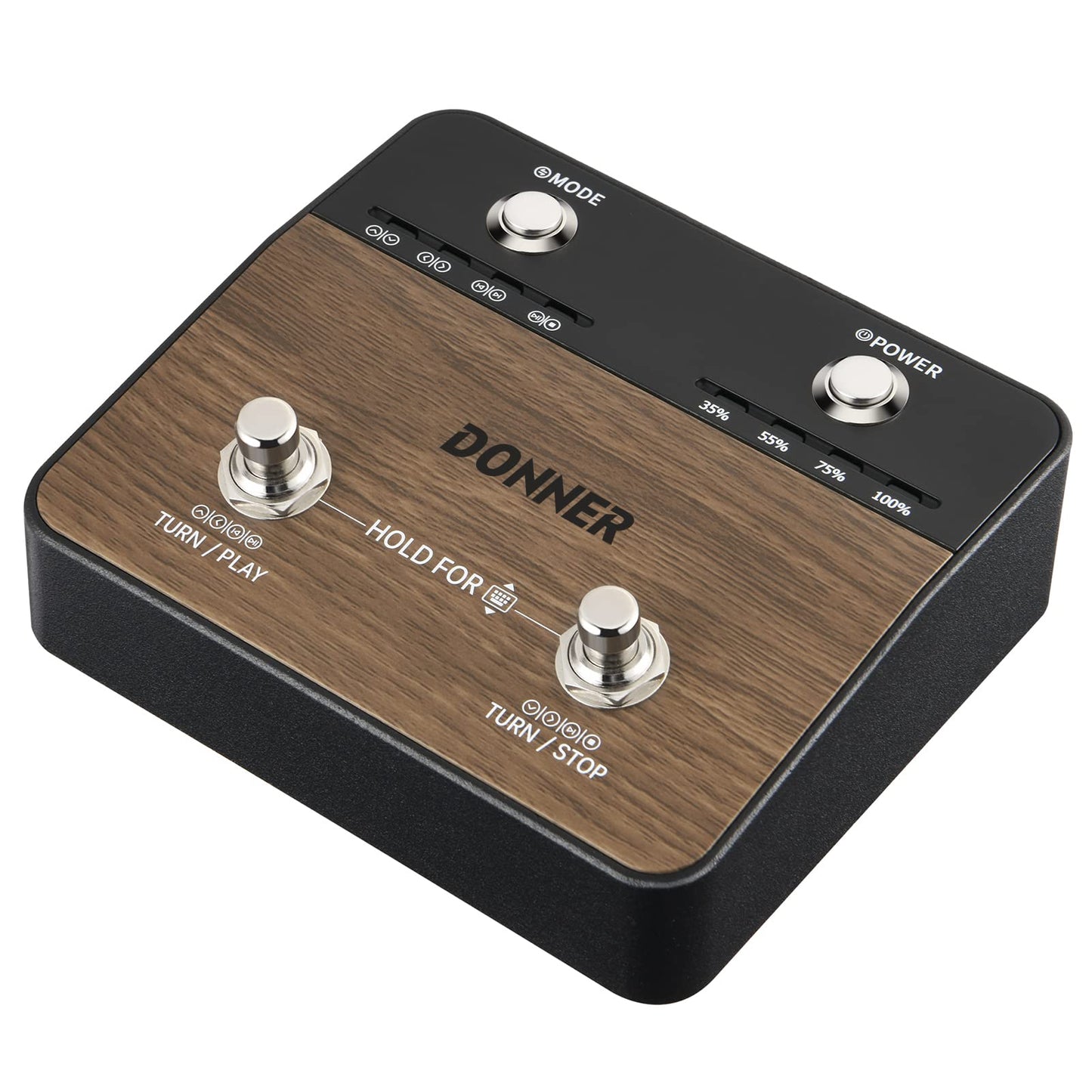 Donner Wireless Page Turner Pedal Teleprompter App Control Foot Pedal for Tablets Rechargeable