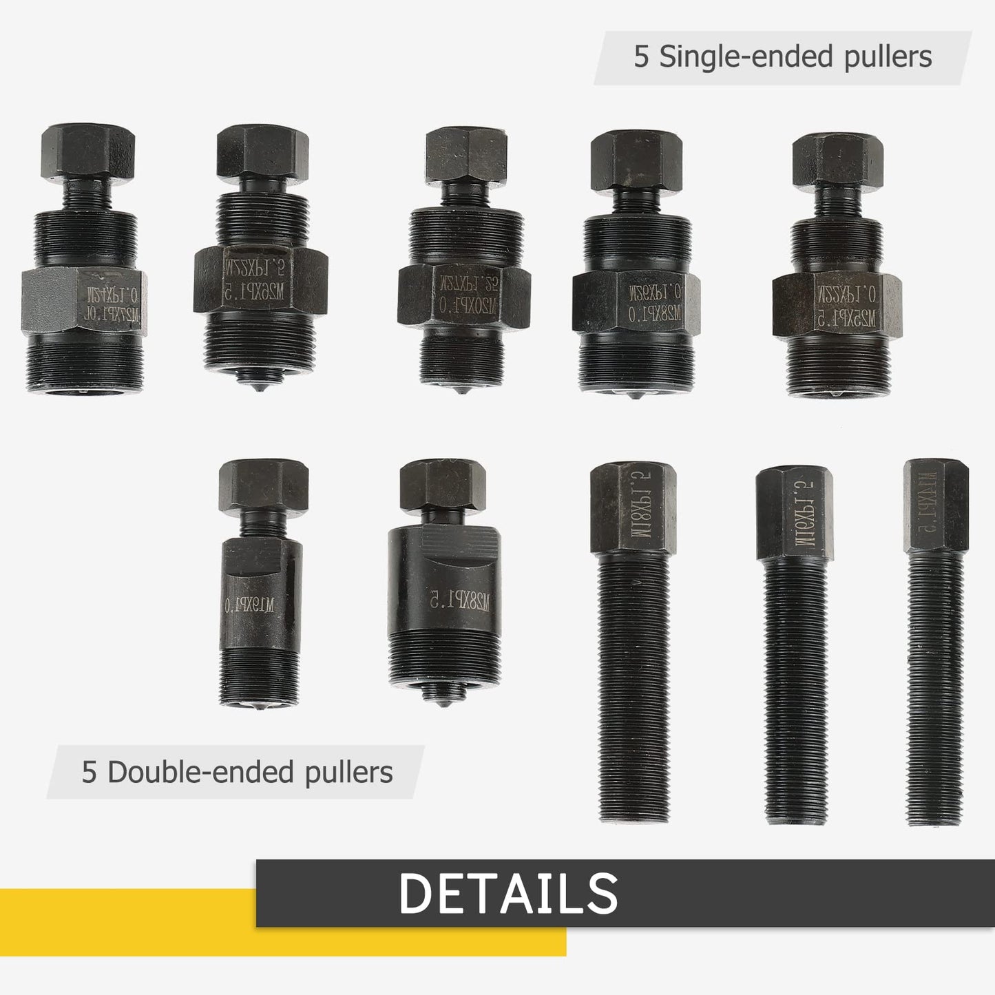 Acymner Motorcycle Flywheel Puller Set | 10PCS Universal ATV Motorcycle Repair Tool for Motorcycle Bikes, Honda, Suzuki, Bosch, Kawasaki, Ducati, Yamaha Flywheel