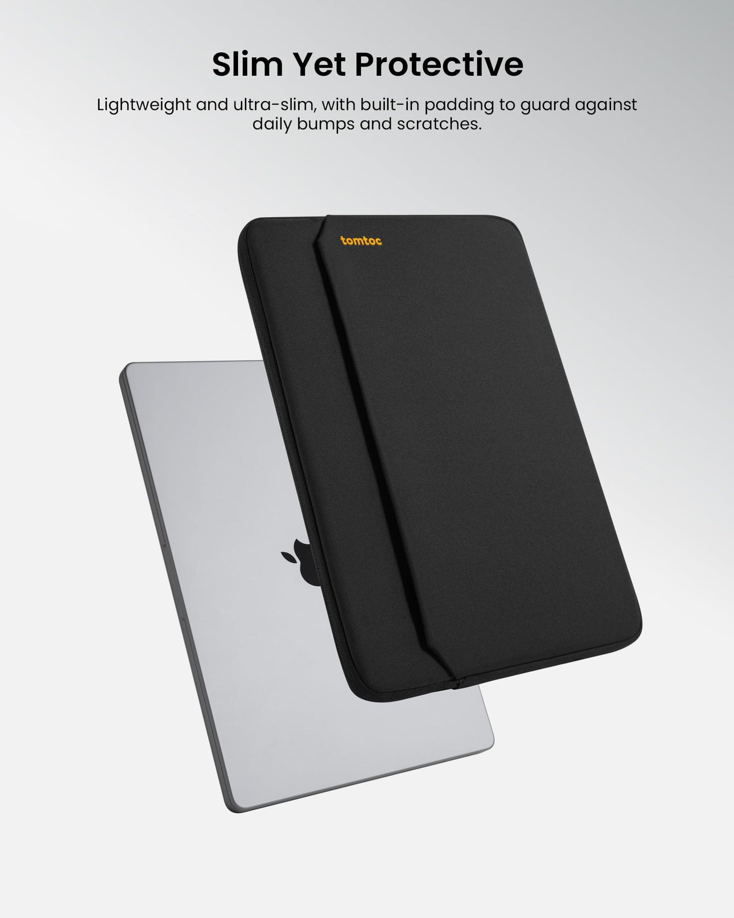 tomtoc Slim Laptop Sleeve for 14-inch MacBook Pro M5/M4/M3/M2/M1 Pro/Max 2026-2021, Water-Resistant Protective Case for 13.8 Inch Surface Laptop AI PC, Accessory Bag