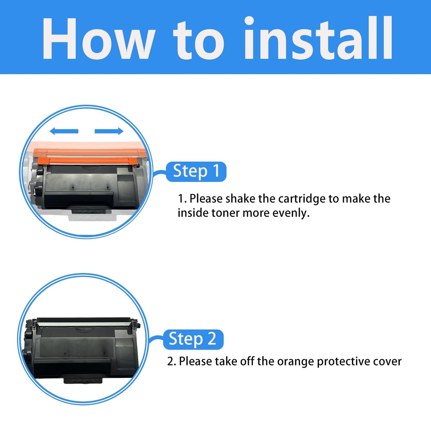 LCL Compatible Toner Cartridge and Drum unit Replacement for Brother TN850 TN820 TN-850(2PK)Toner and DR820 DR-820 Drum for HL-L5000D HL-L5100D HL-L5200DW HL-L5200DWT HL-L6200DW HL-L6200DWT HL-L6250DW