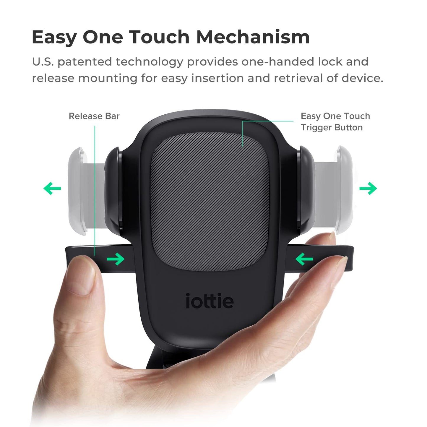 iOttie Easy One Touch 5 Dashboard & Windshield Car Mount Phone Holder Desk Stand for iPhone, Samsung, Moto, Huawei, Nokia, LG, Smartphones