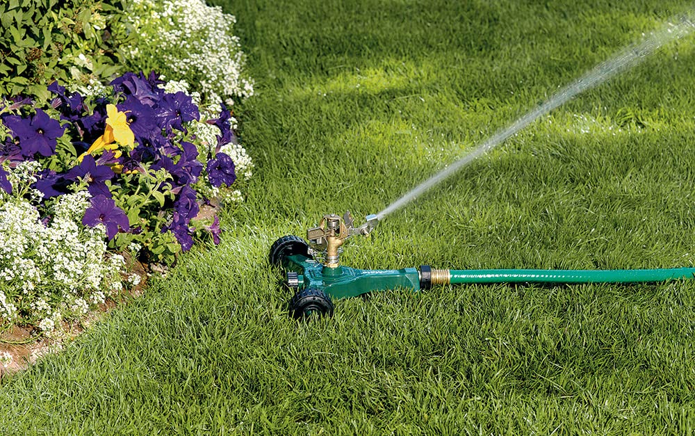 Orbit 56186N Brass Impact Sprinkler on Wheeled Base