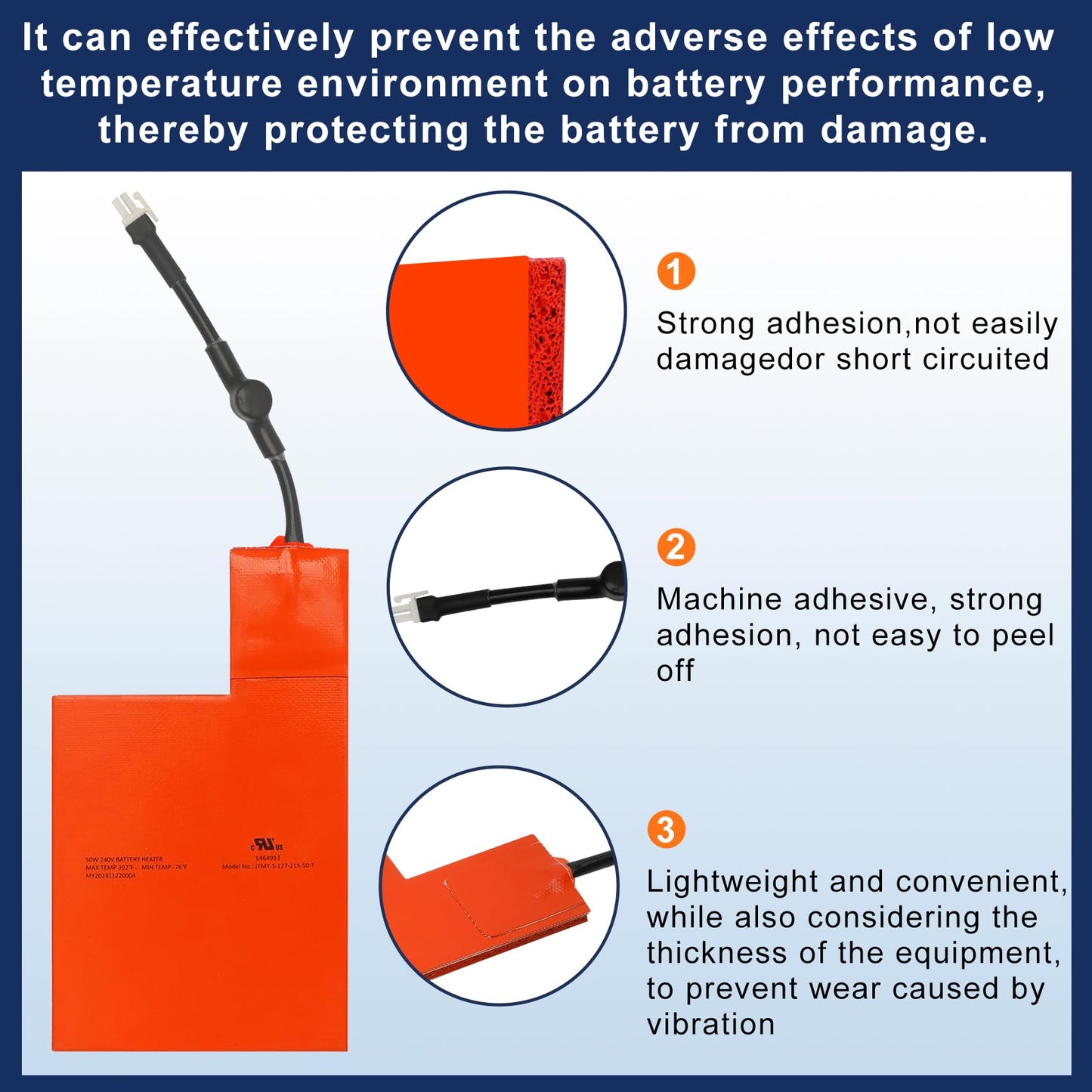 7101 Battery Heater Pad & 7102 Oil Heater Kit Compatible with 9KW - 22KW Air Cooled Standby Suitable for Outdoor Generator Cold Protection Kit