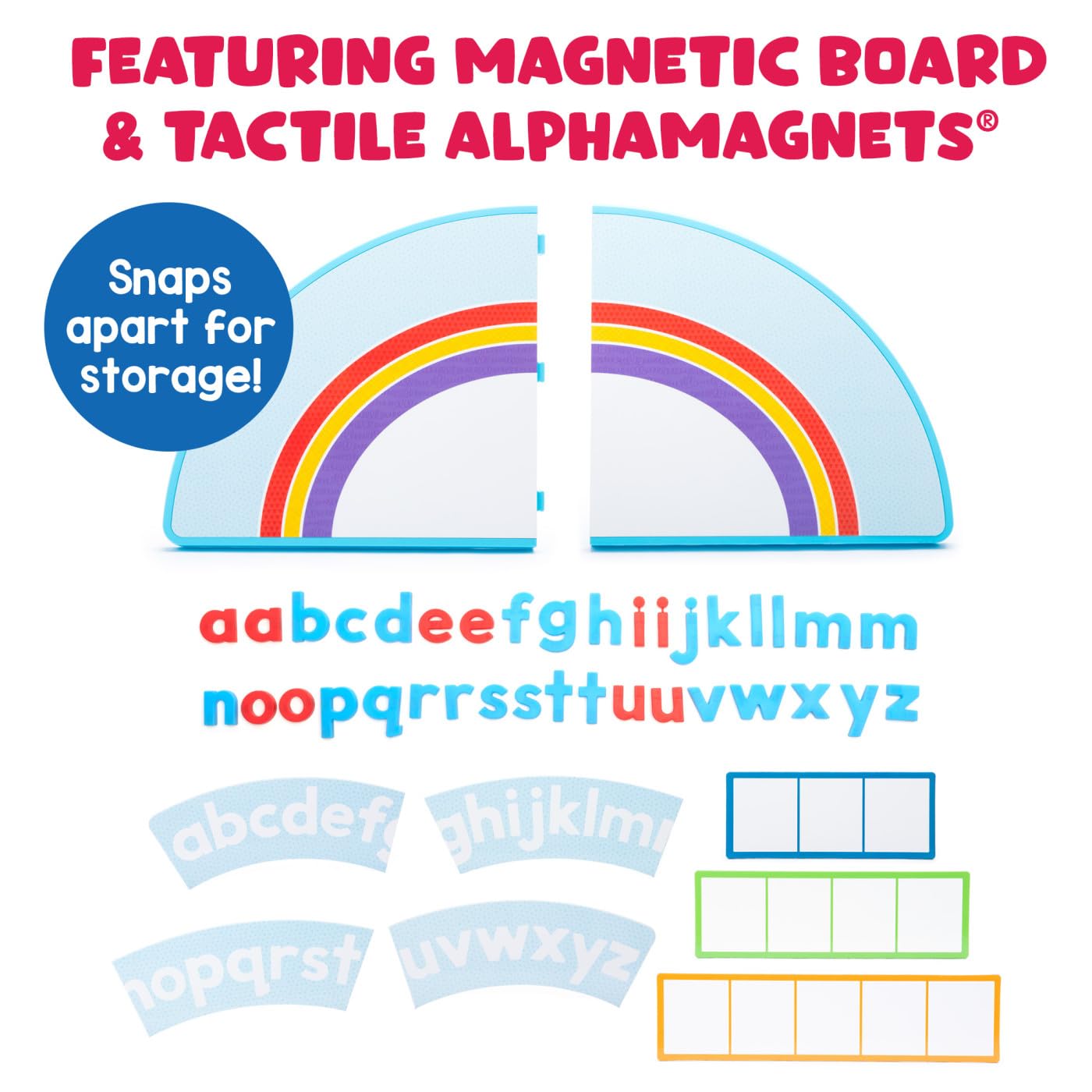 Educational Insights ABC Arc Mat AlphaMagnets® Set – Alphabet Magnets for Kids, Magnetic Spelling Set & Letter Learning Board, Classroom ABCs Activity for Kids Ages 3-5