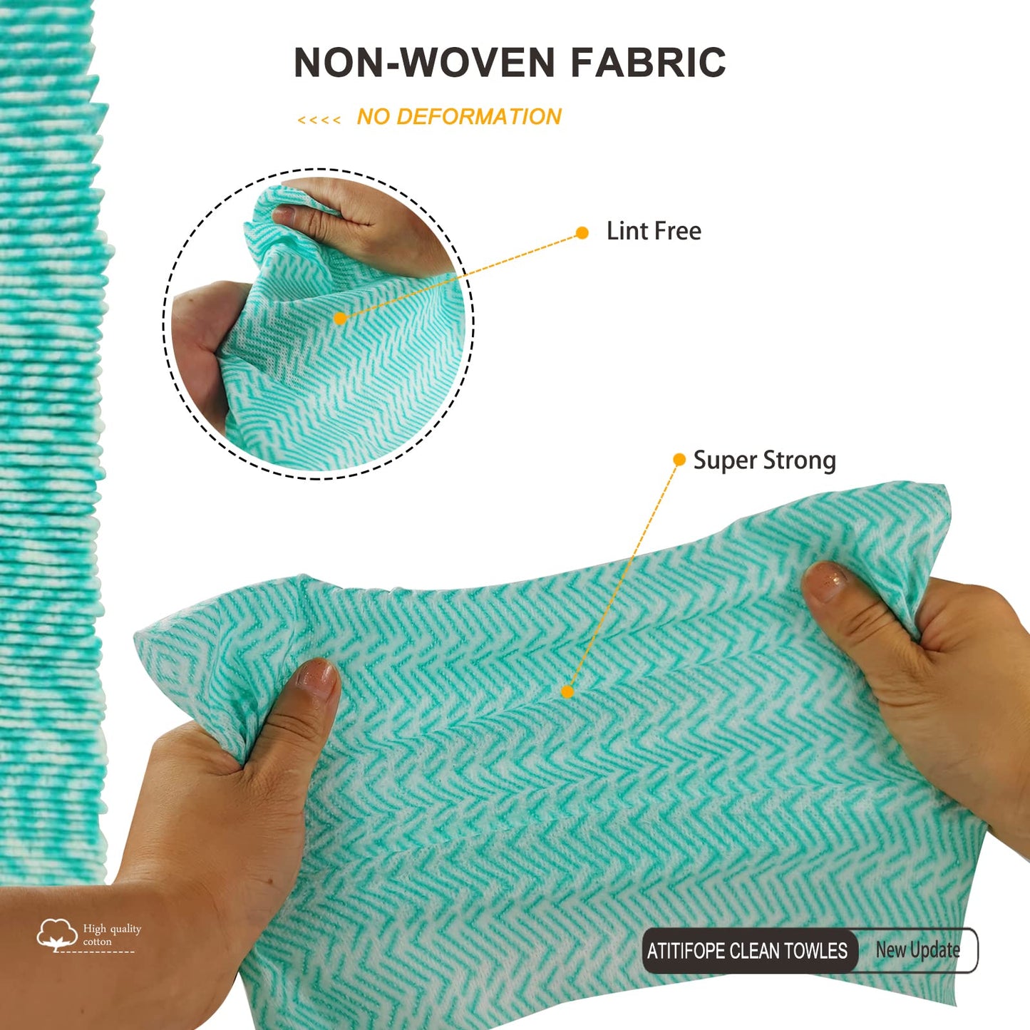 Atitifope Disposable Cloths for Cleaning 160Count Nonstick Wiping Rags Reusable Cleaning Towels Dish Cloths