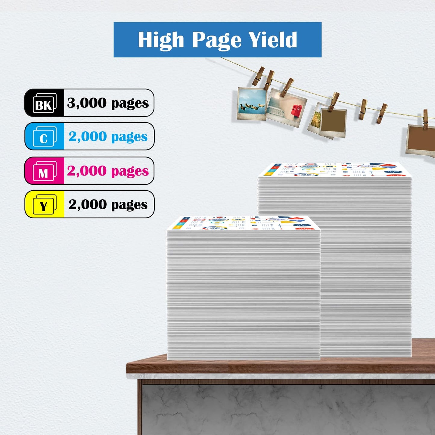 Aseker C310 C315 Toner Cartridge 4 Colors Compatible for Xerox C310 C310DNI C310DNIM C315 C315DNI C315DNIM Printer High Capacity 3000 & 2000 Pages 006R04356 006R04357 006R04358 006R04359 (BK/C/M/Y)