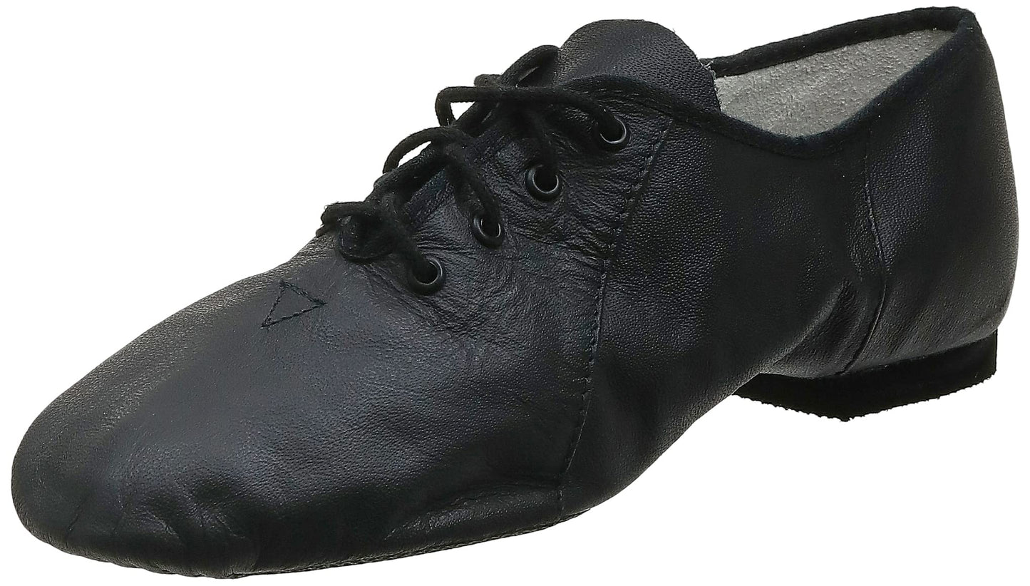 Bloch Dance Women's Jazzsoft Split Sole Leather Jazz Shoe, Black, 7.5