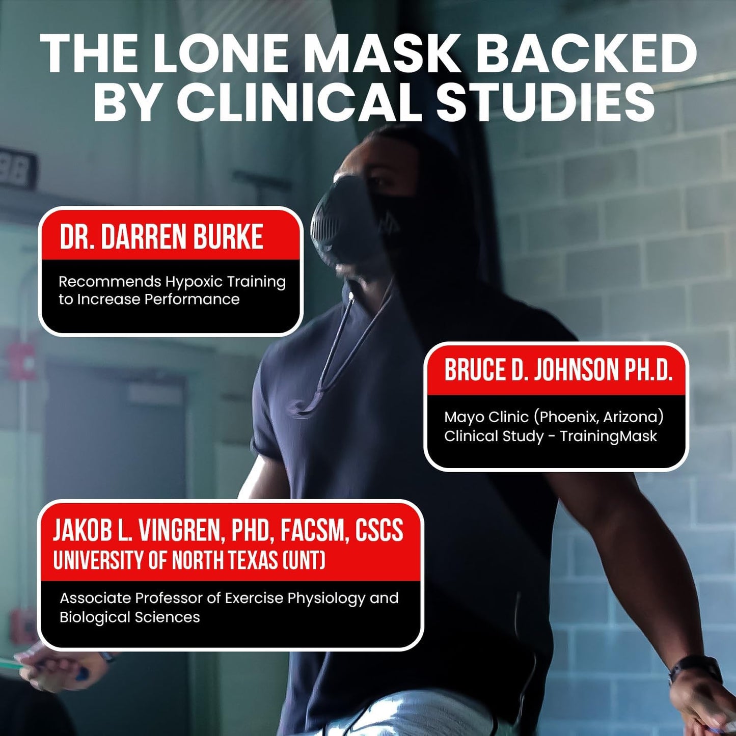 3.0 Workout Elevation Mask - Official Training Mask Used by Pros (All Black, Large)