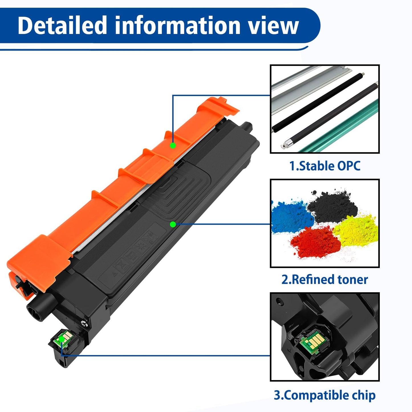 TN229 Black Toner Cartridge Replacement for Brother TN229BK TN229XL TN-229BK Work with MFC-L3780CDW MFC-L3720CDW HL-L3220CDW HL-L3280CDW Printer Toner (1Black, High Yield)