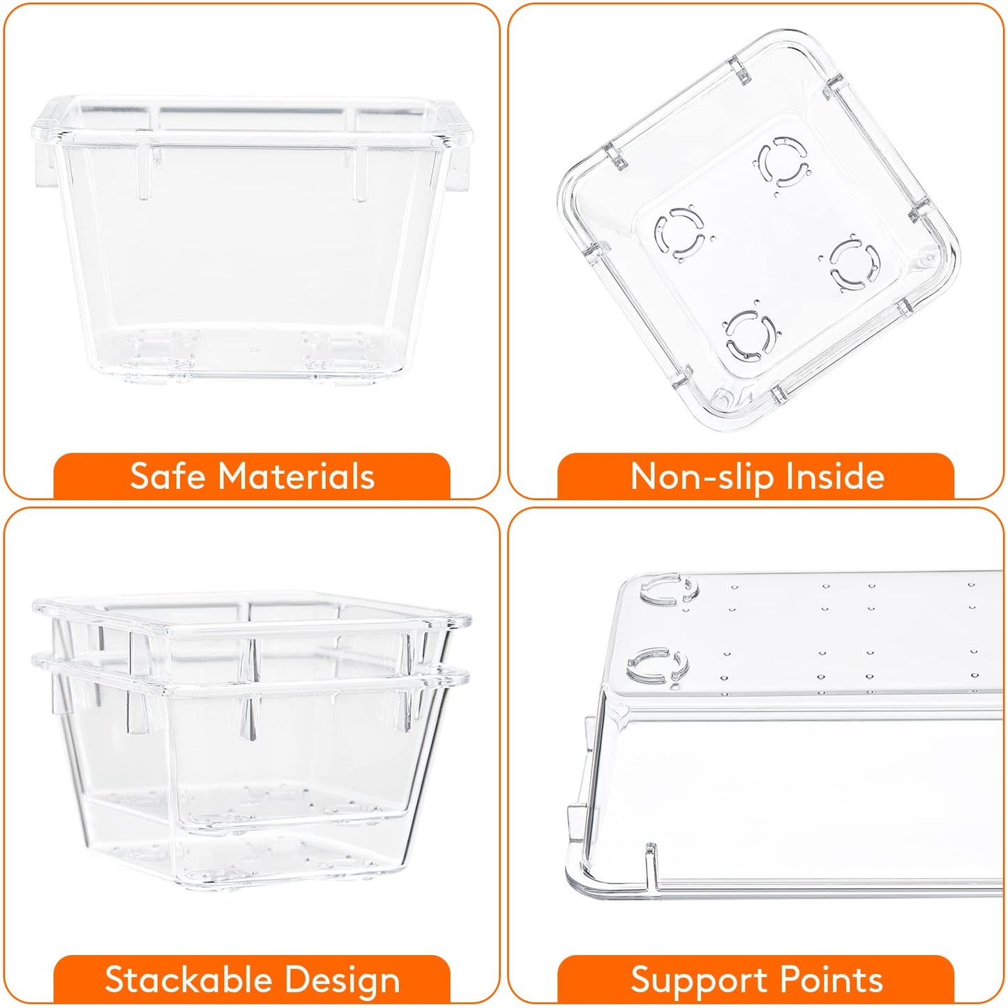 Lifewit Drawer Organizer, Clear Makeup Organizer, Plastic Desk Organizer and Storage for Makeup, Jewelries, Bedroom, Bathroom, 33 Packs