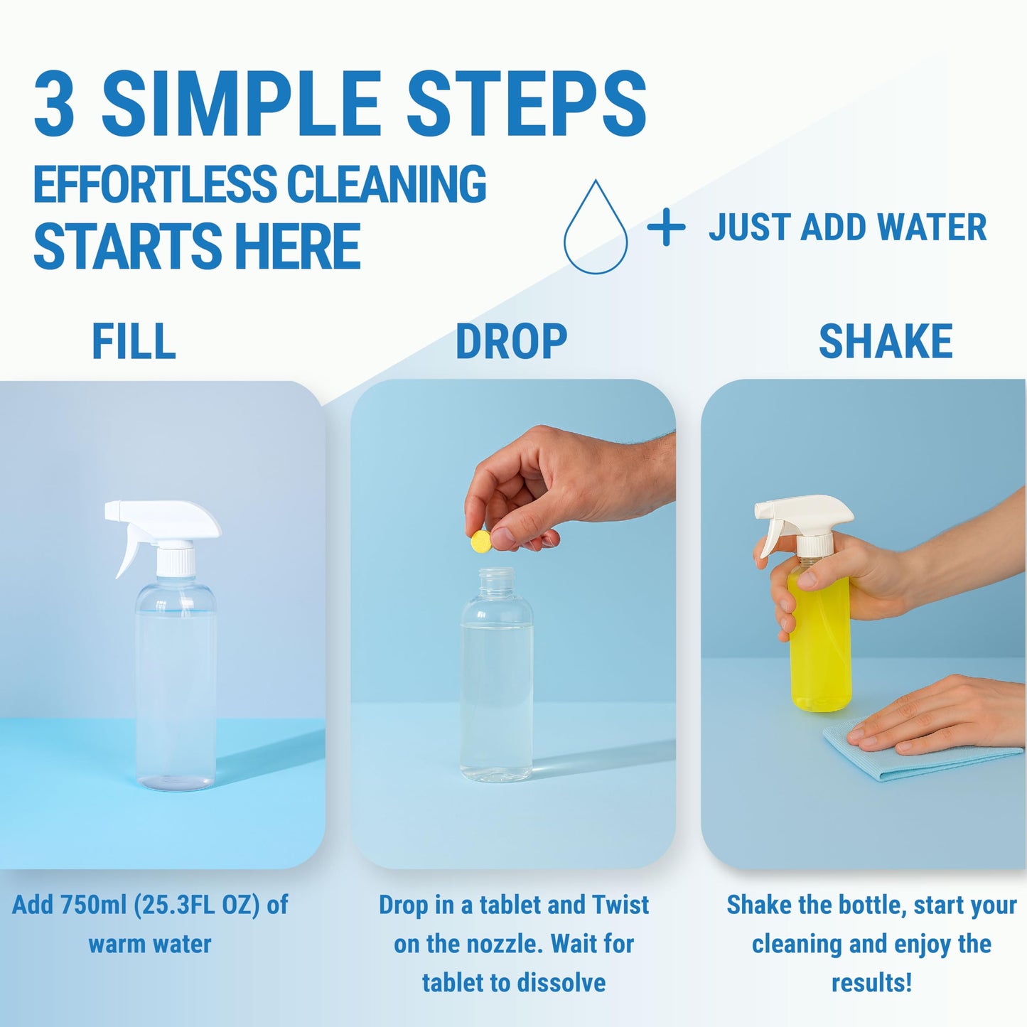 Xerotabs All Purpose Cleaning Tablets – Eco-Friendly, EU Ecolabel Certified Multi-Surface Cleaner for Commercial & Industrial Use (16 × 5g Tablets)