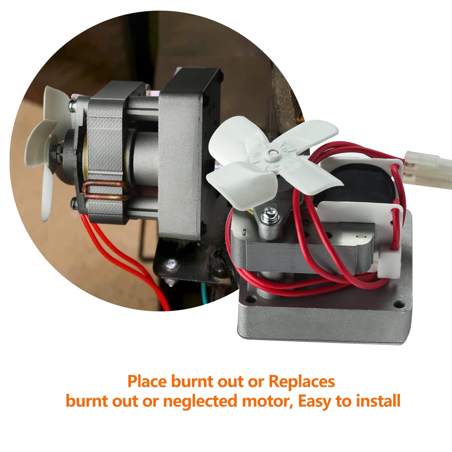 Onlyflame Replacement BBQ Auger Motor Kit for Traeger Grill Models & Pit Boss Wood Pellet Grills (Except PTG) & Camp Chef Smoker - Auger Drive Motor Kit Barbecue Grill Replacement Parts