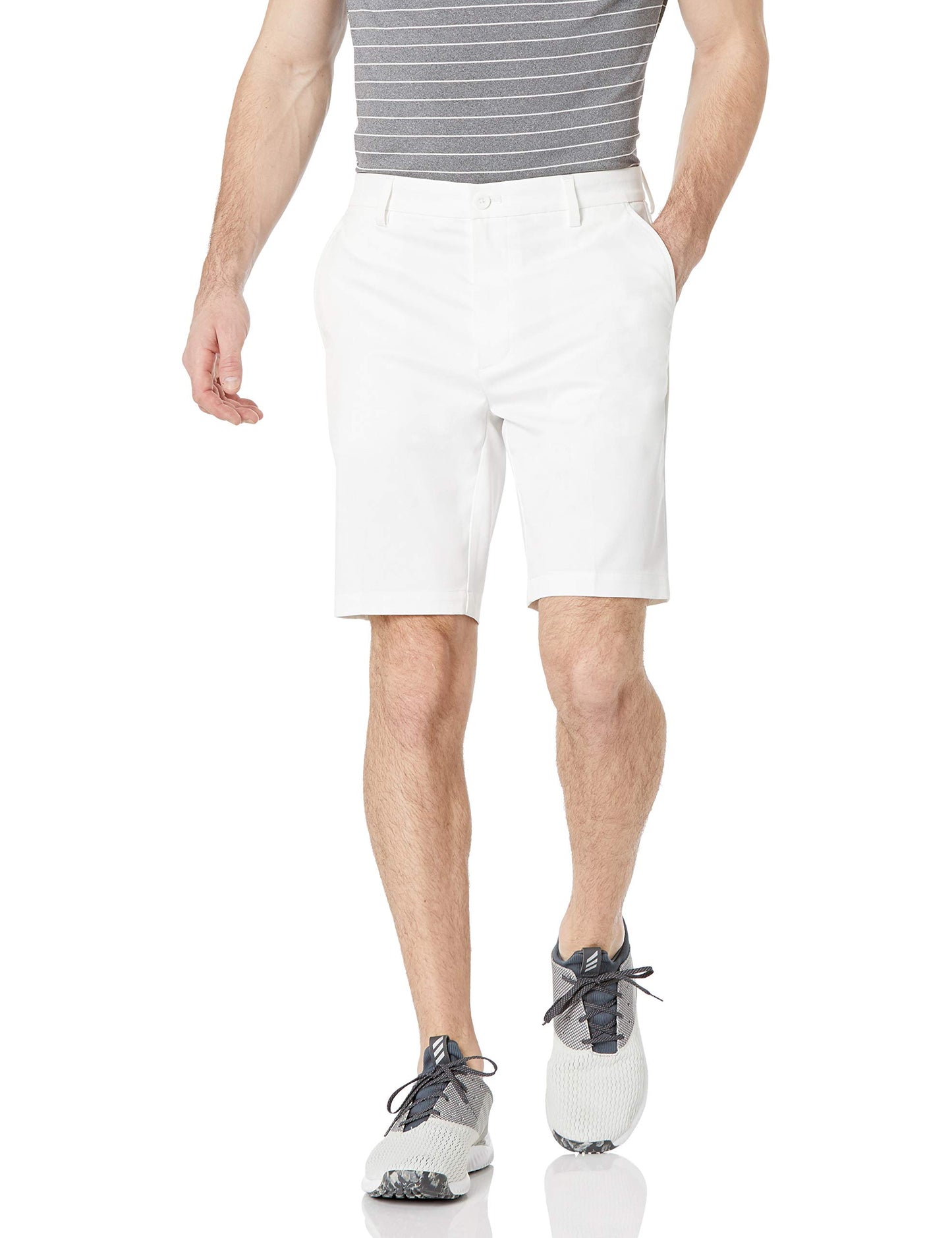 Amazon Essentials Men's Classic-Fit Stretch Golf Short (Available in Big & Tall), White, 36
