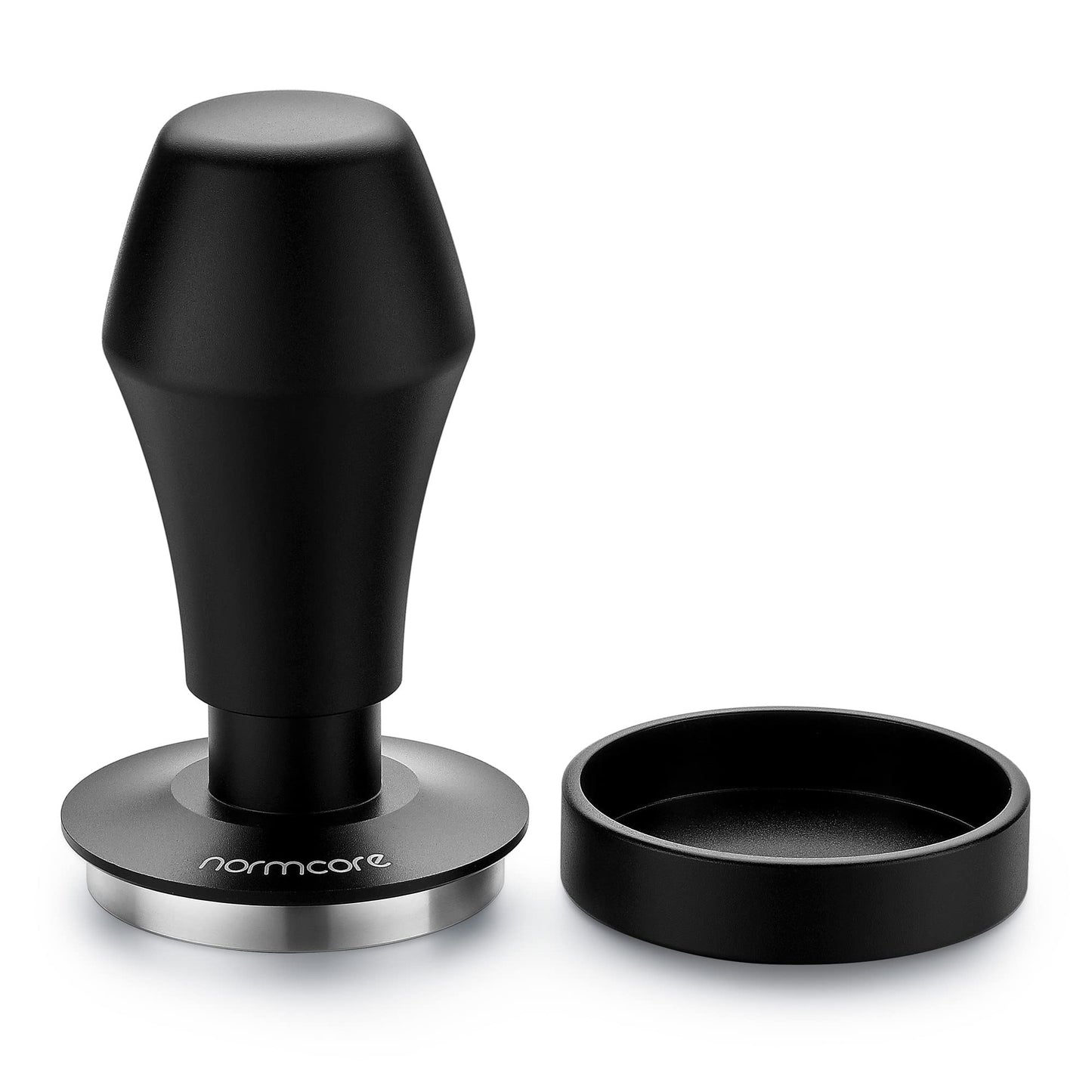 Normcore 53.3mm Spring Loaded Tamper - Espresso Coffee Tamper with Stainless Steel Ripple Base - 15lb / 25lb / 30lbs Replacement Springs - Anodized Aluminum Handle and Stand