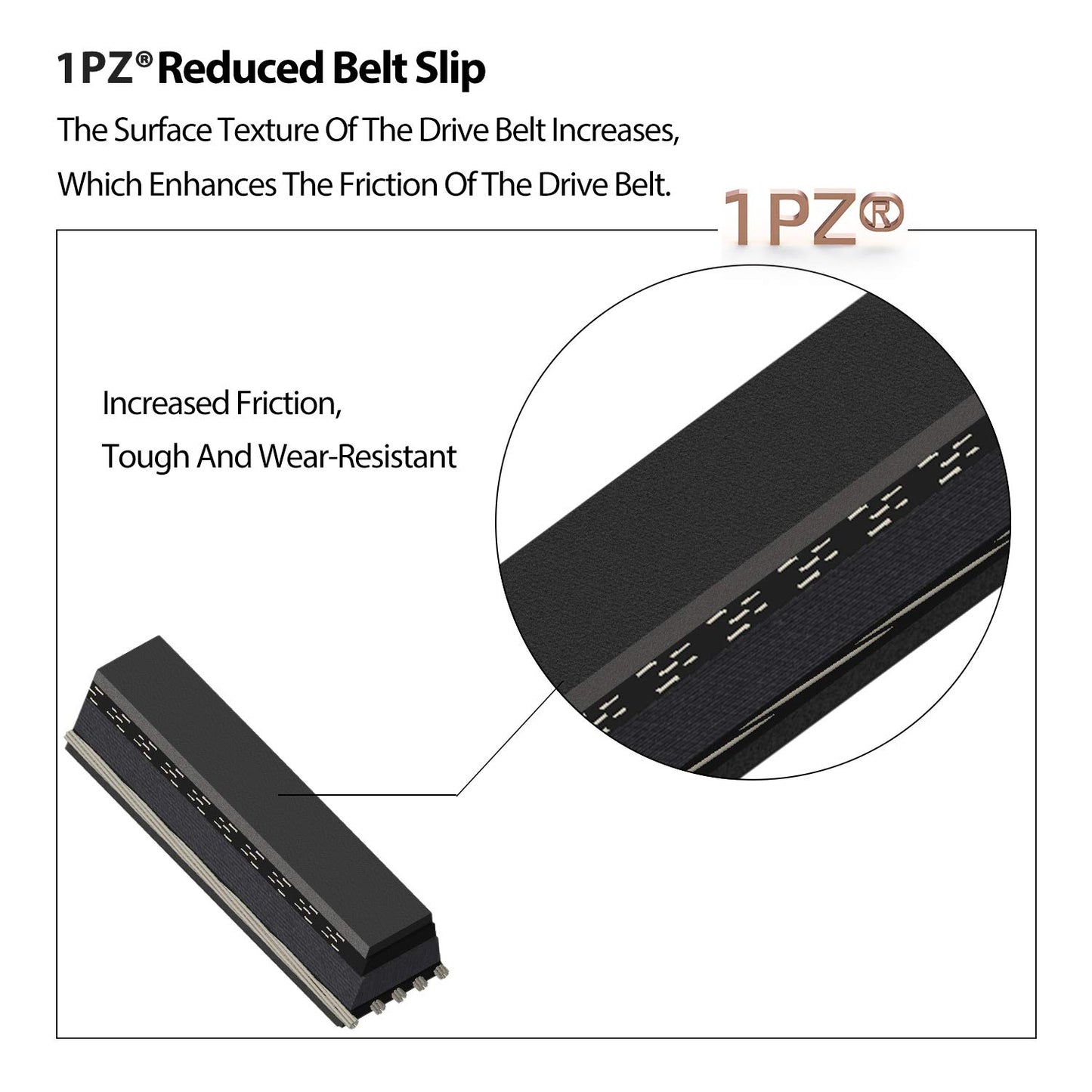 1PZ V1P-DS1 Clutch Starter Generator Belt & Drive Belt kit Replacement for Club Car DS 1997-Up & Precedent 2004-Up Golf Cart 1016203 101916701