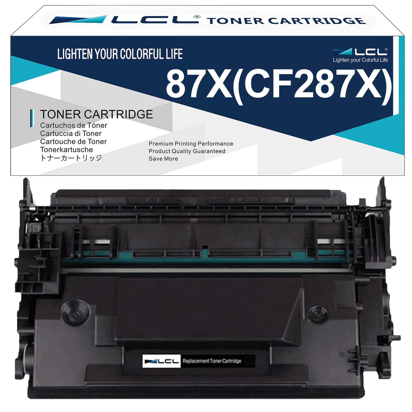 LCL 87X CF287X Black High-Yield Toner Cartridge Replacement for HP 87A 87X CF287A CF287X for HP LaserJet Enterprise M506dn M506x M506n M506dn, MFP M527z M527dn M527f M527c 501N M501n M501dn (1-Pack)