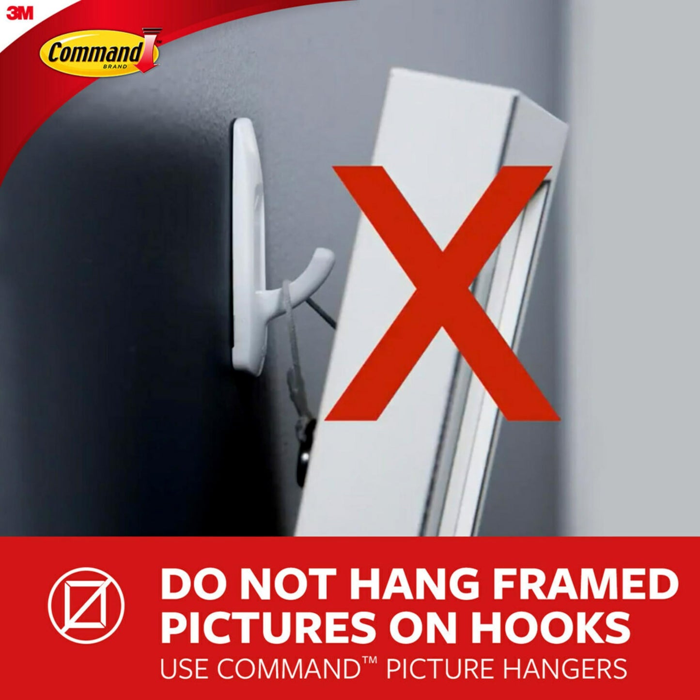Command Medium Utility Hooks, Damage Free Hanging Wall Hooks with Adhesive Strips, Wall Hooks for Hanging Back to School Dorm Organizers, 20 White Hooks and 24 Command Strips