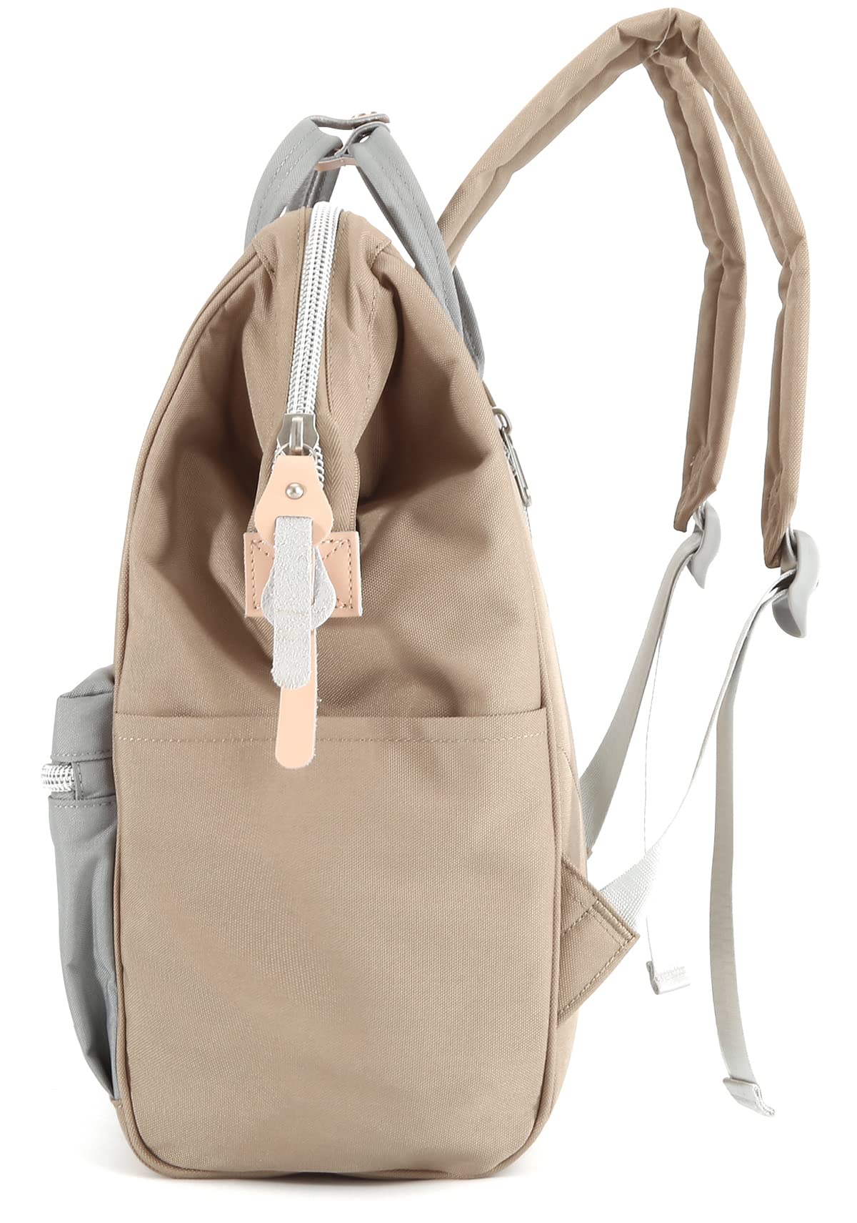 himawari Laptop Backpack Travel Backpack With USB Charging Port Large Doctor Bag College Backpack for Women&Men, 1881-khaki+leaden, Standard, Mx