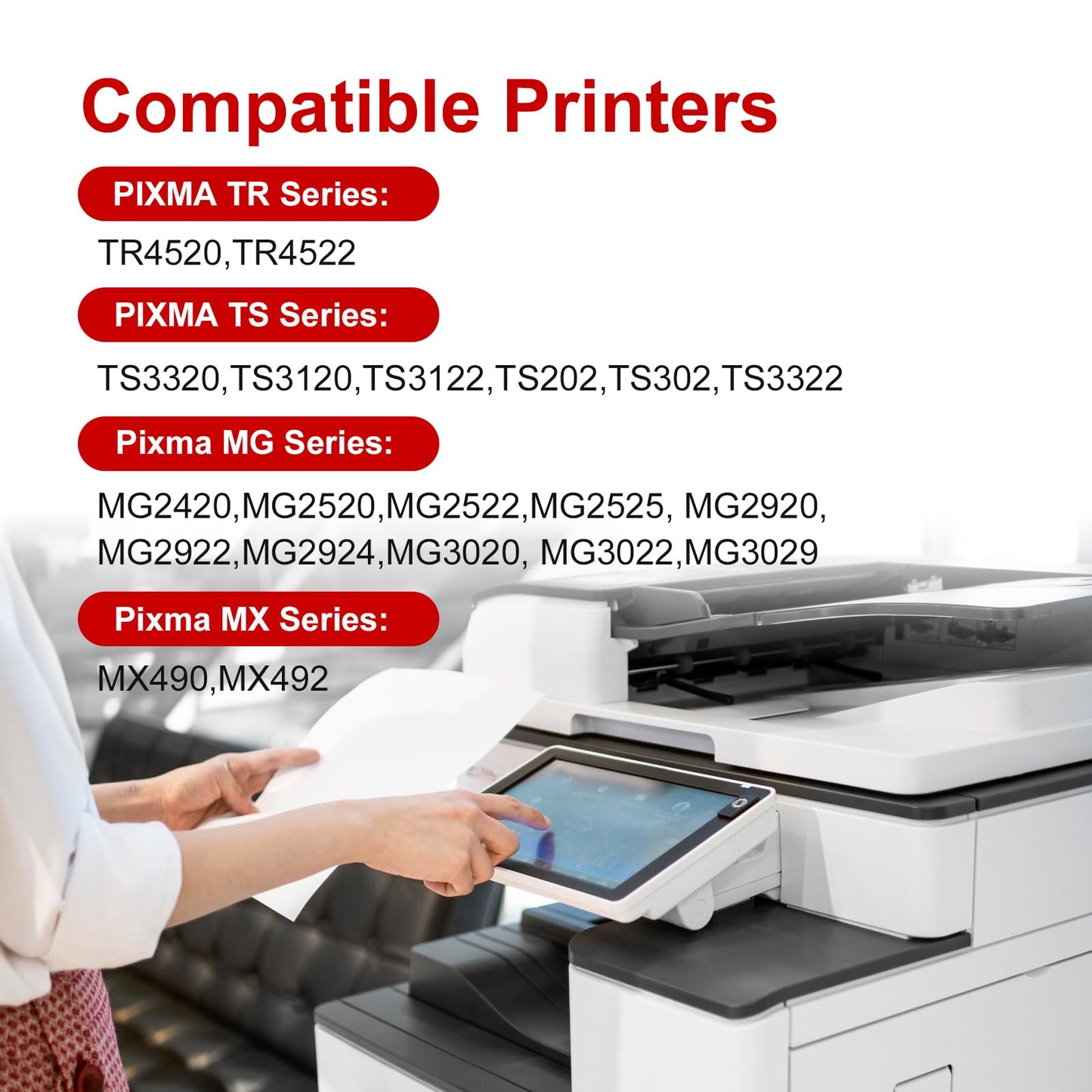 (2-Black) 275XL Black Ink Cartridge, TR4700 Ink Compatible Replacement for Canon 275 XL PG-275 PG-275XL Work with PIXMA TR4720 TS3720 TS3500 TS3522 TS3520 TS3722 TR4700 TR4722 Printer
