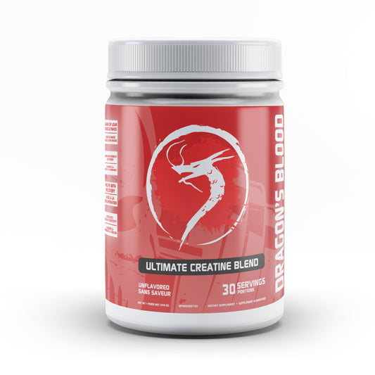 Predator Labs - Dragons Blood -Ultimate Creatine Blend 245g - Complexe synergique qui fournit sept types différents de créatine dans un mélange qui aide à la croissance musculaire, à l'augmentation de la force, à l'amélioration de la production d'énergie