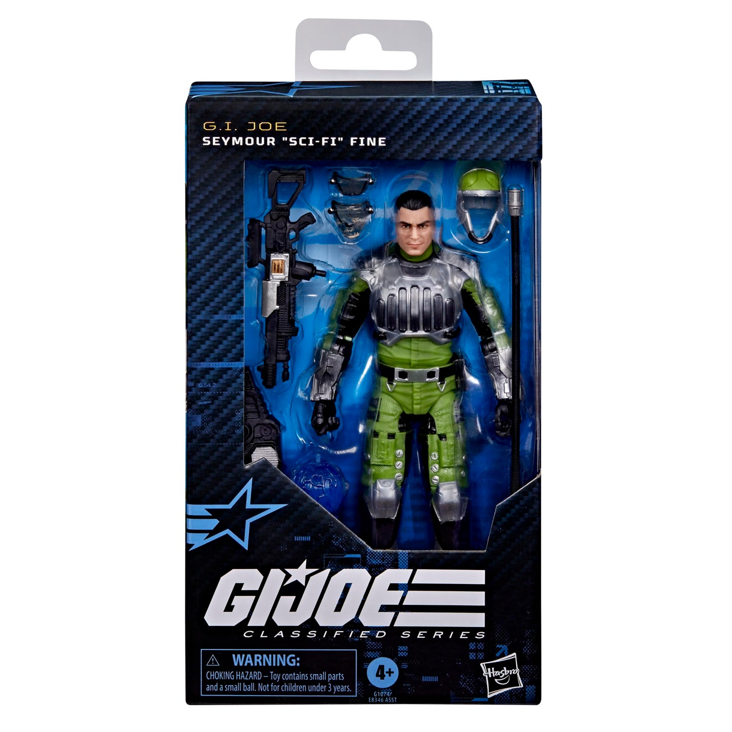 G.I. Joe Classified Series #177, Seymour “Sci-Fi” Fine, Collectible 6 Inch Action Figure with 8 Accessories