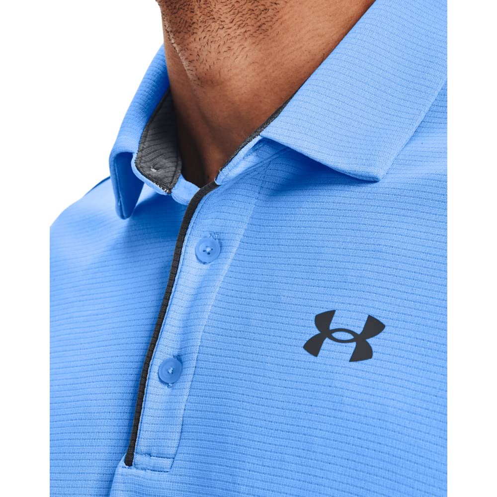 UNDER ARMOUR mens Tech Golf Polo ,(369) Lime Surge / / Black,X-Large Tall