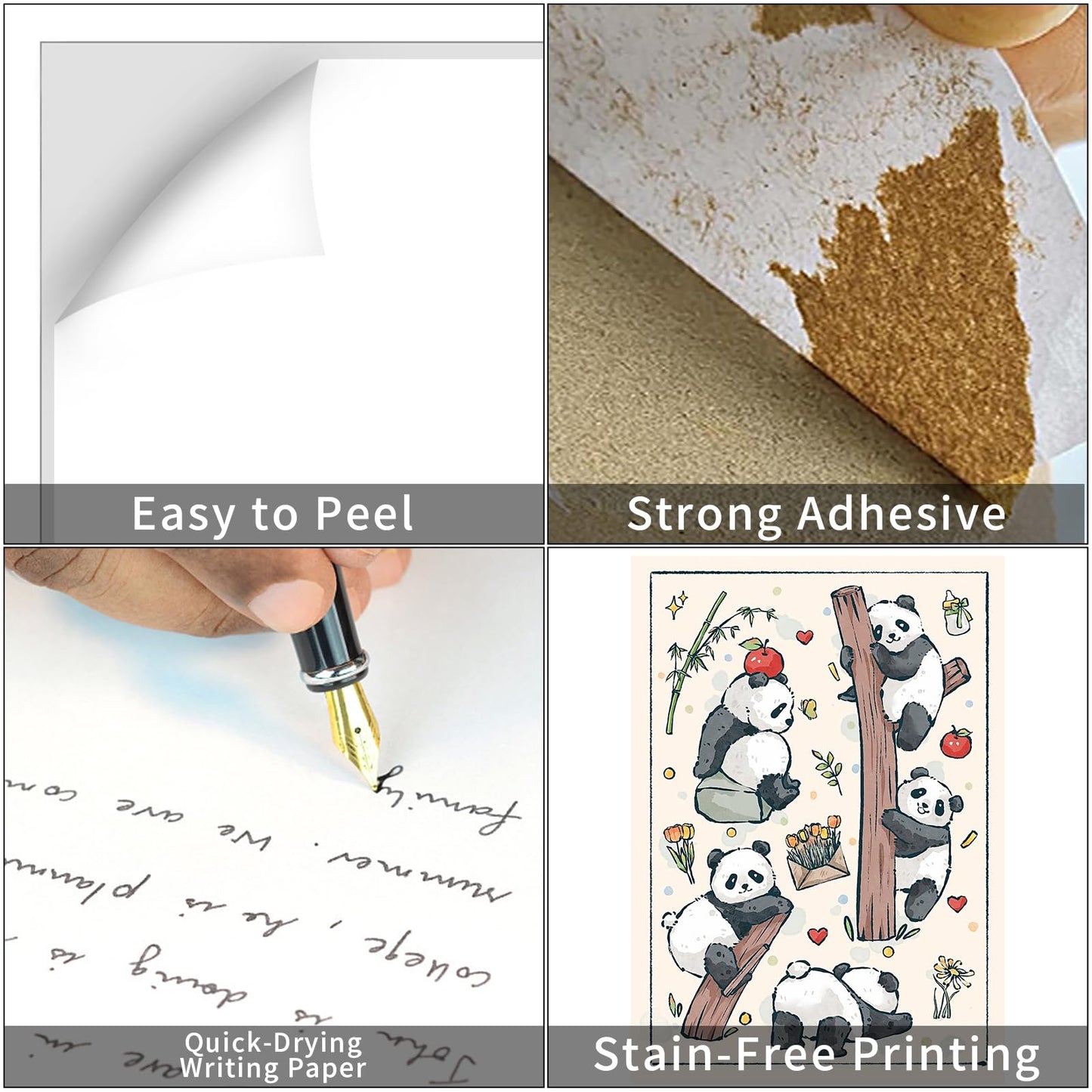 8.5" x 11" Full Sheet Label Sticker Paper for Laser & Inkjet Printers, Self Adhesive Printer Paper Shipping Labels, Printable White Matte Mailing Label Stickers(500 Sheets, 500 Labels)