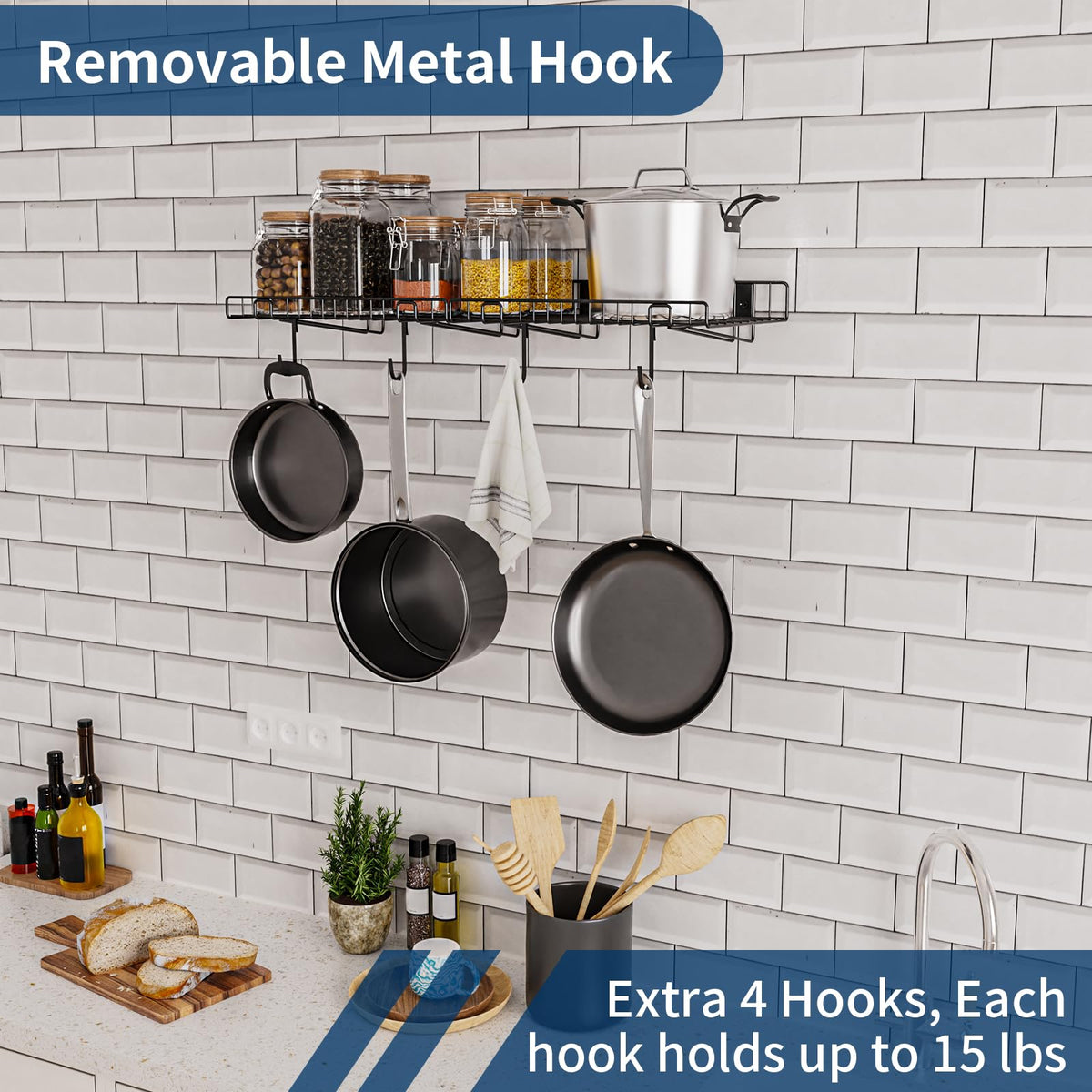 2 Pack Garage Wall Shelf,Wall Mounted Storage Shelves,Heavy Duty Metal Shelves for Room Wall, Loads 130 LBS Floating Shelf Mesh Storage Rack for Garage, Office, Basement, Cabinet and Kitchen