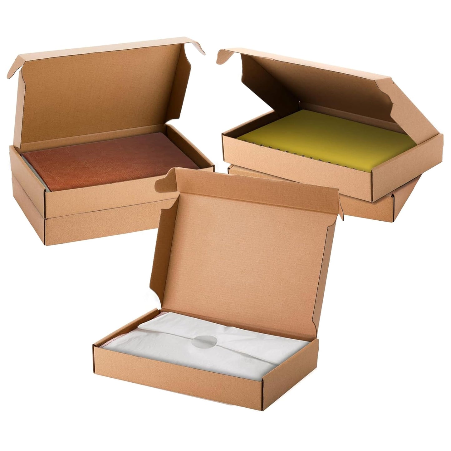 Cedilis 30 Pack 12x8x2 Inches Shipping Boxes, Brown Corrugated Cardboard Mailer Boxes, Medium Mailing Boxes for Shipping Packing Small Business