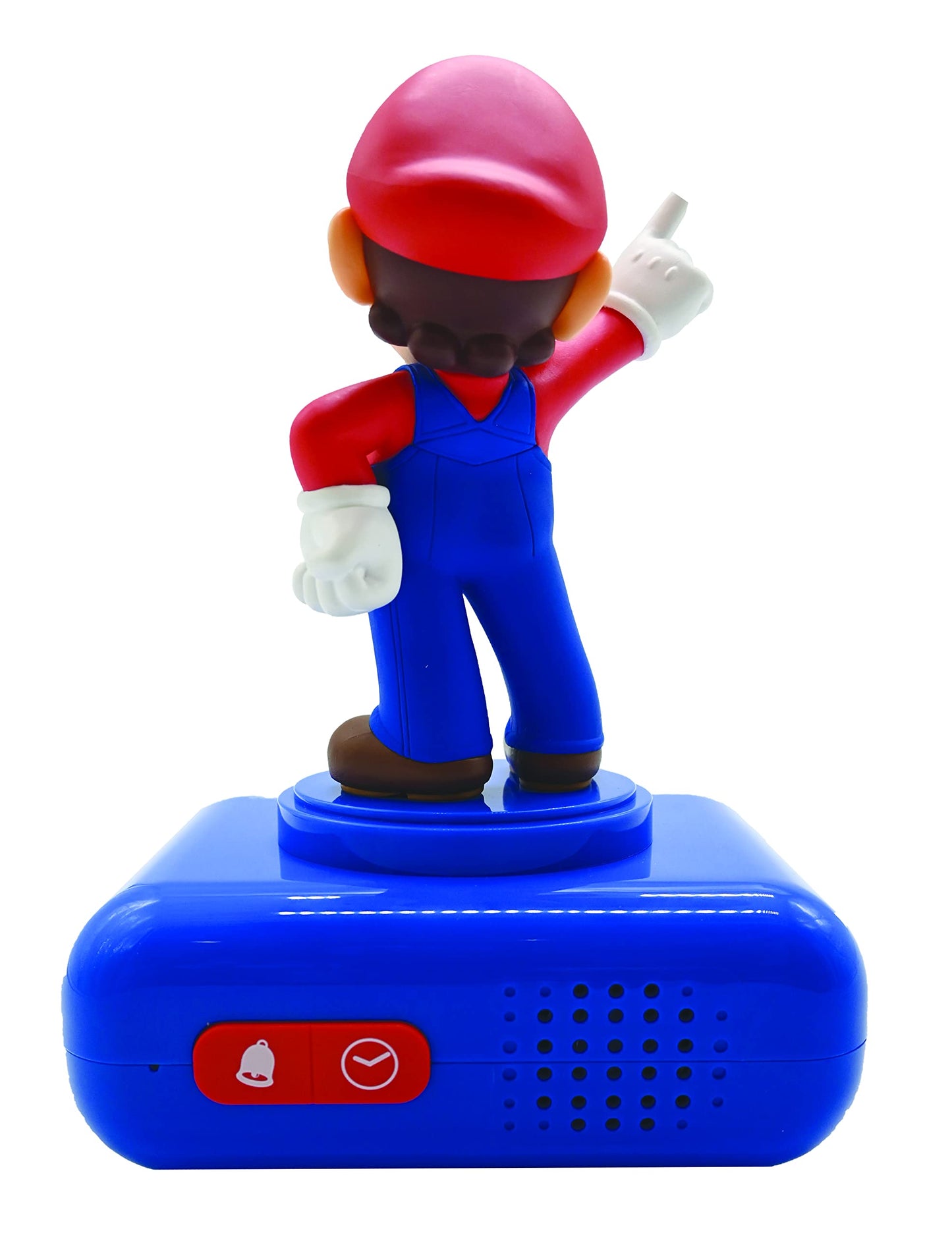 Lexibook Nintendo Super Mario Alarm Clock, from 3 Years, with LCD Digital Display, Child Remover, Blue/Red RL800NI