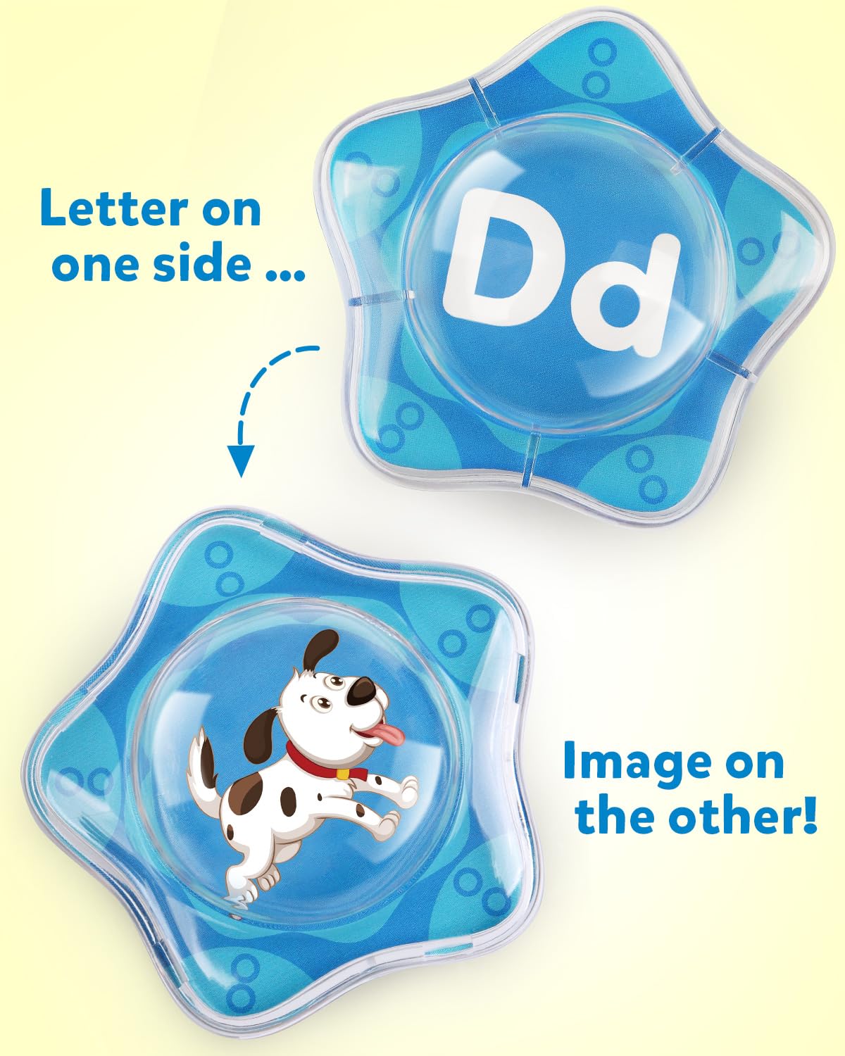 Coogam Starfish Floating Bath Toys, 26pcs Bathtub Alphabet Letters Set, Montessori Educational Water Pool Toy Learning Activities Shower Toy Gift for Preschool Toddlers