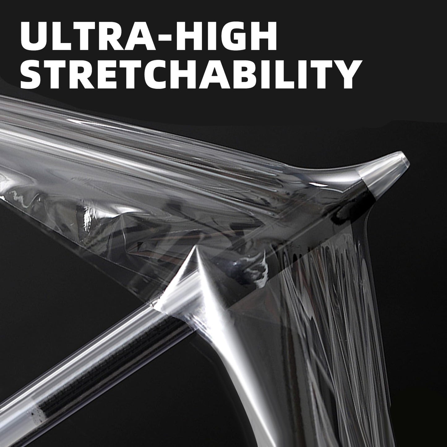ROSEUP Mini Stretch Wrap Film with Handles, 5 in x 1000 ft, 80 Gauge Heavy Duty Clear Stretch Film for Moving, Packing, Bundling, Pallet Wrap and Storage, 4 Pack